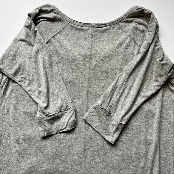 Dolan T-Shirt Anthropologie Blue & Gray  Lamai Embroidered Top Southwestern Sz M - Picture 14 of 15